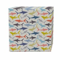 Napkin Set of 4, 100% Cotton, 20x20 , Shark Waters