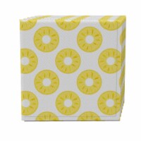 Napkin Set of 4, 100% Cotton, 20x20 , Summer Pineapple Slices