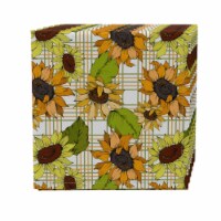 Napkin Set of 4, 100% Cotton, 20x20 , Sunflower Plaid