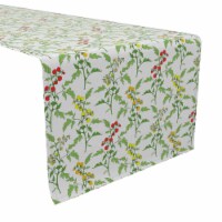 Table Runner, 100% Cotton, 16x90 , Vines of Tomatoes