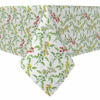 Rectangular Tablecloth, 100% Cotton, 60x104 , Vines of Tomatoes