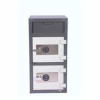 Double Door Depository Safe - Gray