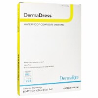 DermaDress Composite Dressing White 6 x 8 Sterile Waterproof 00278E, 10 Ct