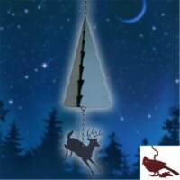 North Country Wind Bells  Inc. 203.5006 Adirondack Mountains with cardinal wind catcher
