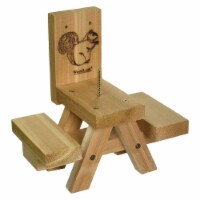 Woodlink Wooden Mini Picnic Table 1 Ear Corn Cob Squirrel Feeder Feeding Station