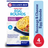 Eggland's Best Sausage & Cheese Frozen Egg Rounds, 4 count Perspective: Main