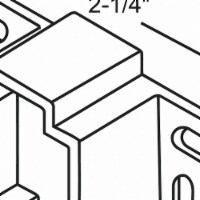 Sim Supply Drawer Track Bracket,1/4  H  45-16