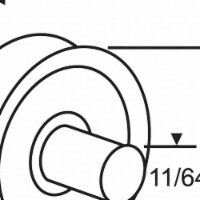 Sim Supply Drawer Roller/Axle,1/4  H  45-98