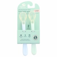 Green Sprouts® Silicone & Sprout Ware® First Food Spoons 6+ Months Light Ealight Perspective: Main