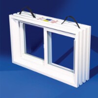 Duo-Corp PNP Slider White Glass/Vinyl Window 16 in. W X 31-7/8 in. L 1 pk Duo-Corp PNP Slider White Glass/Vinyl Window 16 in. W X 31-7/8 in. L 1 pk