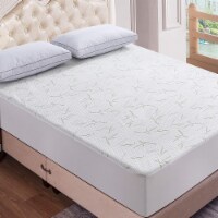 Bamboo Mattress Protector-Waterproof, Ultra-Cooling Queen
