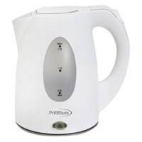 Precision Trading PTK5156 Stainless Steel Electric Tea Kettle- Black & Silver