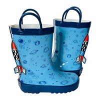 Rain Boot, Navy Blue Green, Size 4T