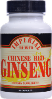 Imperial Elixir Chinese Red Ginseng Dietary Supplement Capsules
