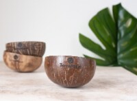 Handmade Coconut Bowl Set -Decoratively Simple and Original - White Coconut Decor