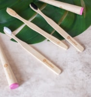 Bamboo Toothbrush Packs - Brushing with Charcoal-Infused Nylon Bristles - Size: 18cm x 1.5cm