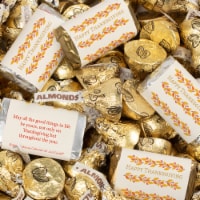 131 Pcs Thanksgiving Candy Party Favors Hershey's Miniatures & Kisses - Gold