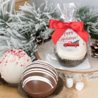 Christmas Hot Chocolate Bombs Milk Chocolate With Mini Marshmallows