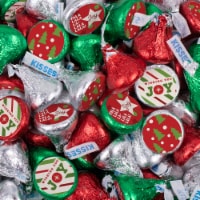 100 Pcs Christmas Candy Chocolate Hershey's Kisses Bulk (1lb) - Joy