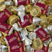 119 pcs Washington Football Party Candy Hershey's Chocolate (1.75 lbs)