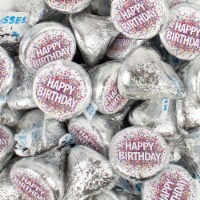 100 Pcs Birthday Candy Hershey's Kisses Chocolate Party Favors