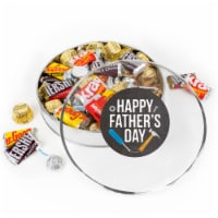 Father's Day Chocolate Gift Tin - Plastic Tin with Candy Hershey's Chocolate Mix