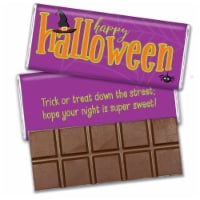 12 Pcs Halloween Candy Party Favors in Bulk Belgian Chocolate Bars - Purple