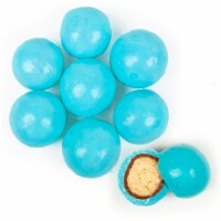 Premium Gourmet Light Blue Candy Milk Chocolate Malted Milk Balls 1.67 lb bag Bulk Candy