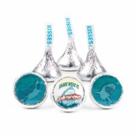 100 Pcs Shark Week Candy Party Favors Hershey's Kisses (Approx. 100 Pcs)