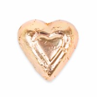 50 Pcs Gold Milk Chocolate Hearts Bulk Candy