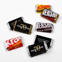 123 Pcs 70th Birthday Birthday Candy Party Favors Hershey's Miniatures Chocolate