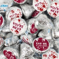 400 Pcs Halloween Party Candy Chocolate Hershey's Kisses (4lb) - Bloody