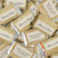 82 Pcs Gold Wedding Candy Party Favors Hershey's Miniatures Chocolate