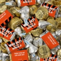 121 pcs Bengals Football Party Candy Hershey's Chocolate (1.75 lbs)
