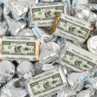 116 Pcs Thank You Candy Favors Hershey's Miniatures & Kisses - Thanks a Million