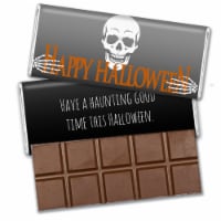 12 Pcs Halloween Candy Party Favors in Bulk Belgian Chocolate Bars - Skeleton