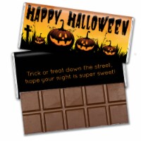 12 Pcs Halloween Candy Party Favors in Bulk Belgian Chocolate Bars - Pumpkins