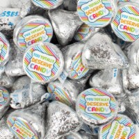 100 Pcs Thank You Candy Hershey's Kisses (1lb) - No Assembly Required You Deserve Candy