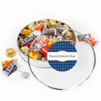 Father's Day Chocolate Gift Tin - Plastic Tin with Candy Hershey's Chocolate Mix