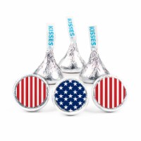 100 Pcs Patriotic Candy Hershey's Kisses Red White and Blue Flag Chocolate