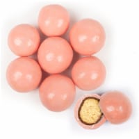 Premium Gourmet Pink Candy Milk Chocolate Malted Milk Balls 1.67 lb bag Bulk Candy
