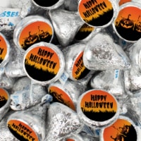 100 Pcs Halloween Party Candy Chocolate Hershey's Kisses (1lb) - Pumpkins