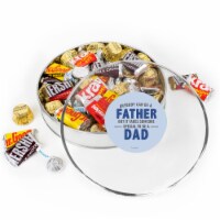 Father's Day Chocolate Gift Tin - Plastic Tin with Candy Hershey's Chocolate Mix