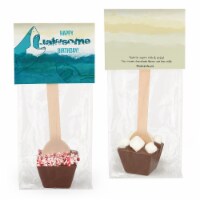 Birthday Hot Chocolate Spoons Milk Chocolate Mini Marshmallows Shark