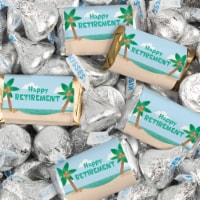 116 Pcs Retirement Party Candy Favors Hershey's Miniatures & Kisses - Tropical