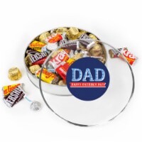 Father's Day Chocolate Gift Tin - Plastic Tin with Candy Hershey's Chocolate Mix