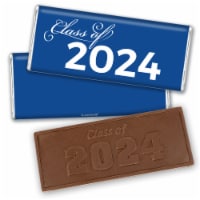 12ct Blue Graduation Candy Party Favors Class of 2023 Wrapped Chocolate Bars