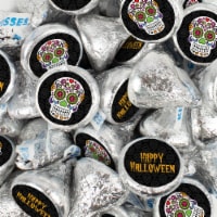 400 Pcs Halloween Party Candy Chocolate Hershey's Kisses (4lb) - Sugar Skulls