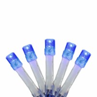 Brite Star 15 Battery Operated Blue Micro LED Christmas Lights - 4.8 ft Blue Wire