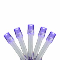 Brite Star 15-Count Battery Operated Purple LED Micro Christmas Lights - 4.8 ft Purple Wire